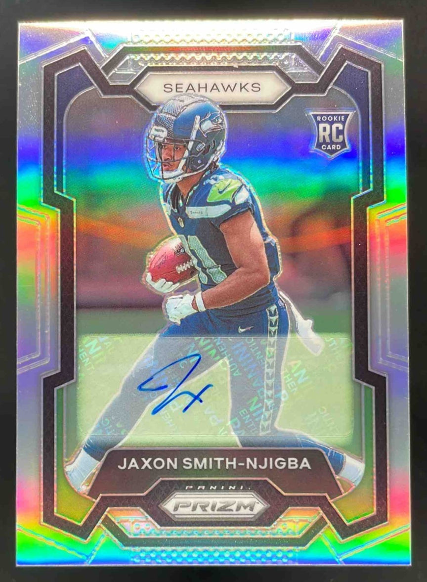 2023 Panini Prizm Autographs Prizm Silver #390 Jaxon Smith-Njigba RC Auto