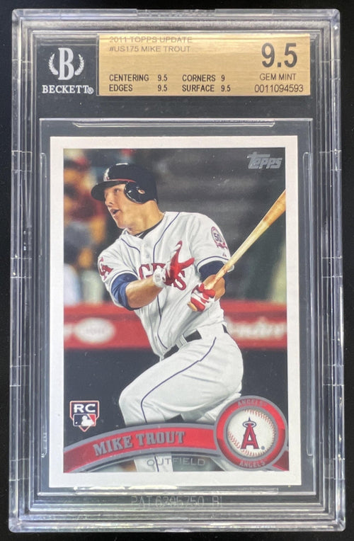 2011 Topps Update #US175 Mike Trout RC BGS 9.5