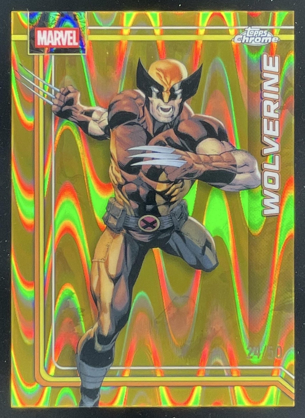 2026 Topps Chrome Marvel Comics Gold RayWave Refractor #199 Wolverine /50