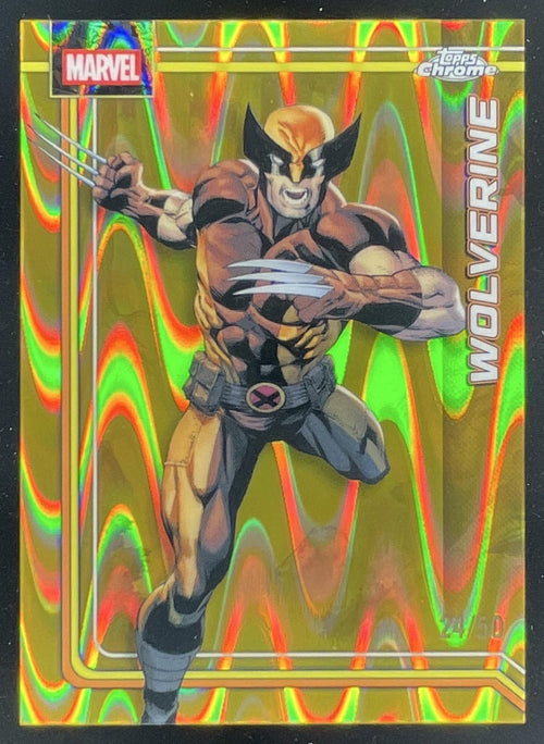 2026 Topps Chrome Marvel Comics Gold RayWave Refractor #199 Wolverine /50