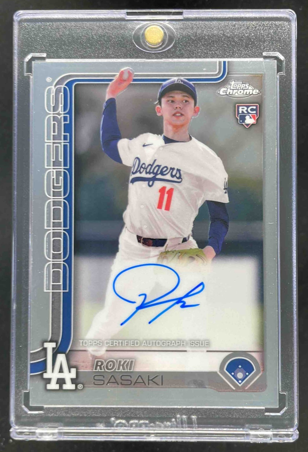 2025 Topps Chrome Rookie Autographs #RA-ROKI Roki Sasaki RC Auto