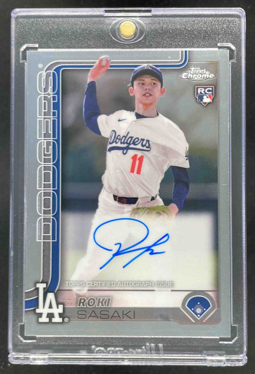 2025 Topps Chrome Rookie Autographs #RA-ROKI Roki Sasaki RC Auto