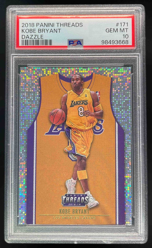 2018-19 Panini Threads Dazzle #171 Kobe Bryant PSA 10