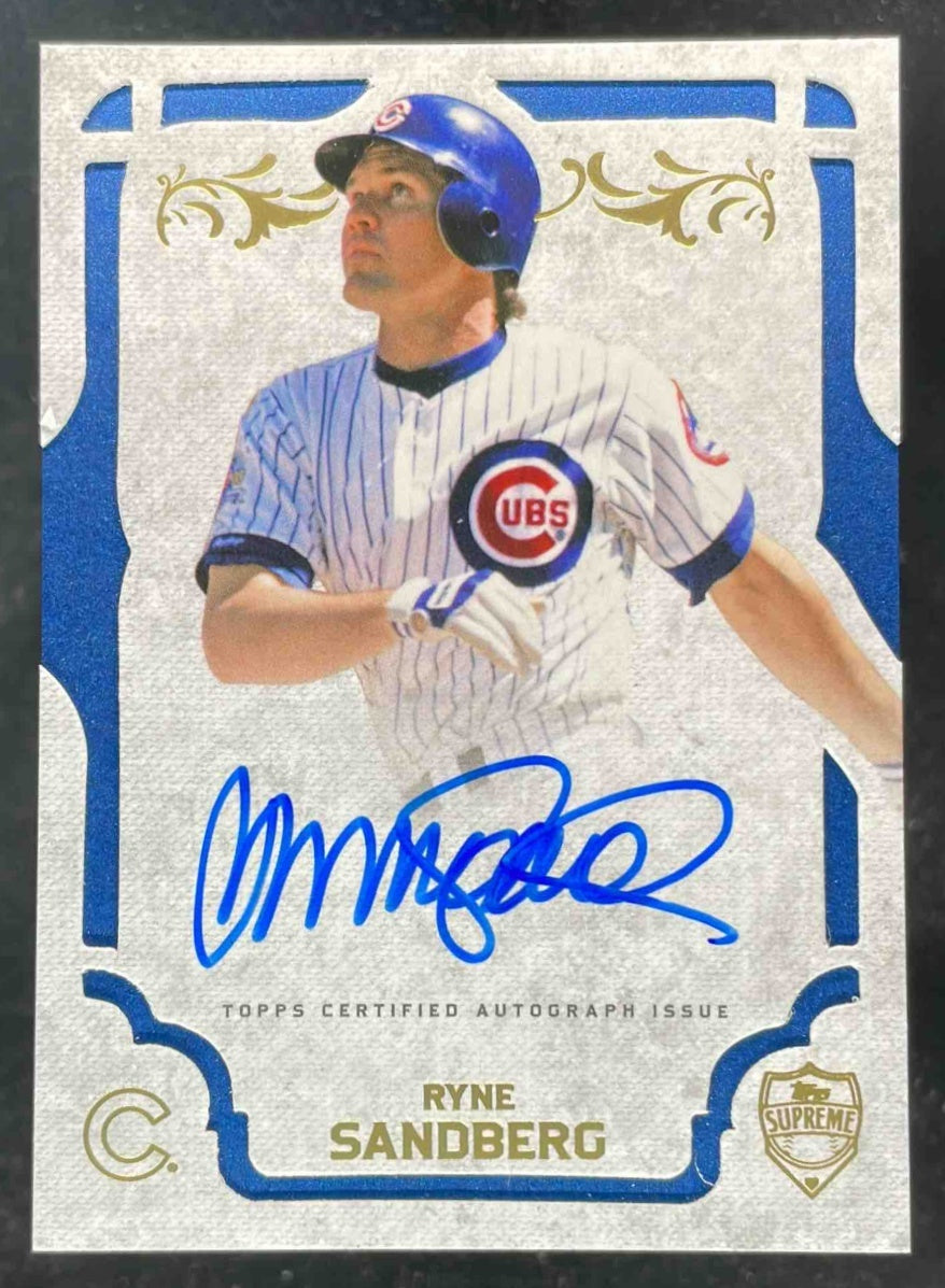2015 Topps Supreme #SA-RS Ryne Sandberg Auto