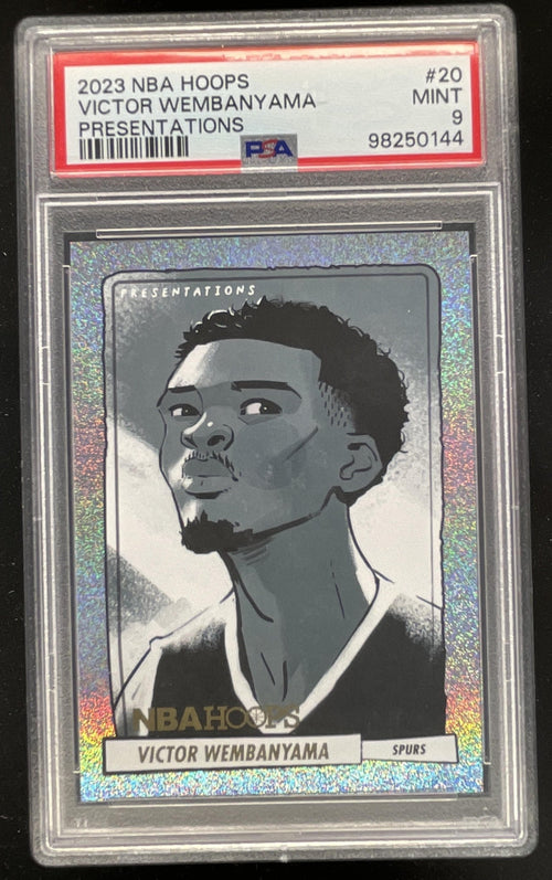 2023-24 Panini Hoops Presentations #20 Victor Wembanyama RC PSA 9