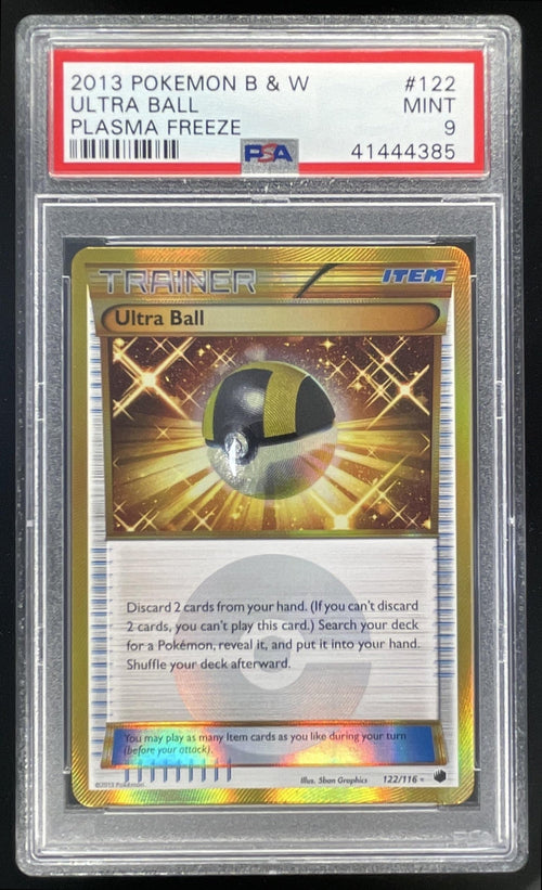 2013 Pokemon Black & White Plasma Freeze #122/116 Ultra Ball PSA 9