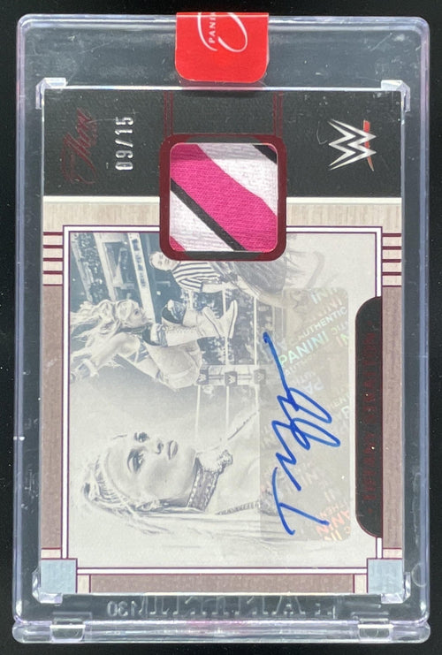 2024 Three Count WWE Prime Memorabilia Red #PM-TST Tiffany Stratton Auto /15