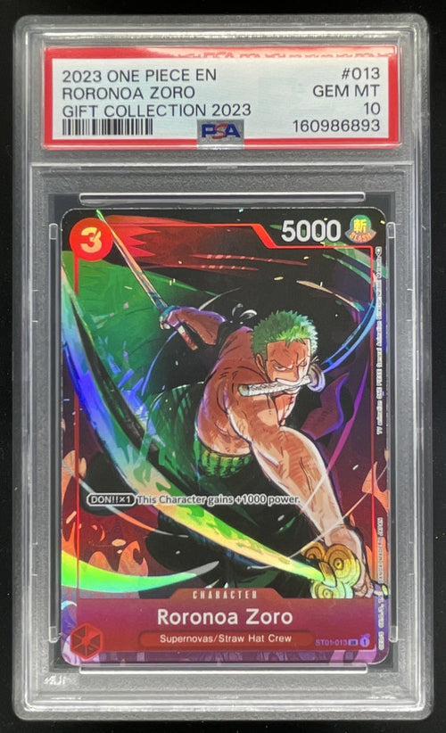 2023 One Piece EN #013 Roronoa Zoro Gift Collection 2023 PSA 10