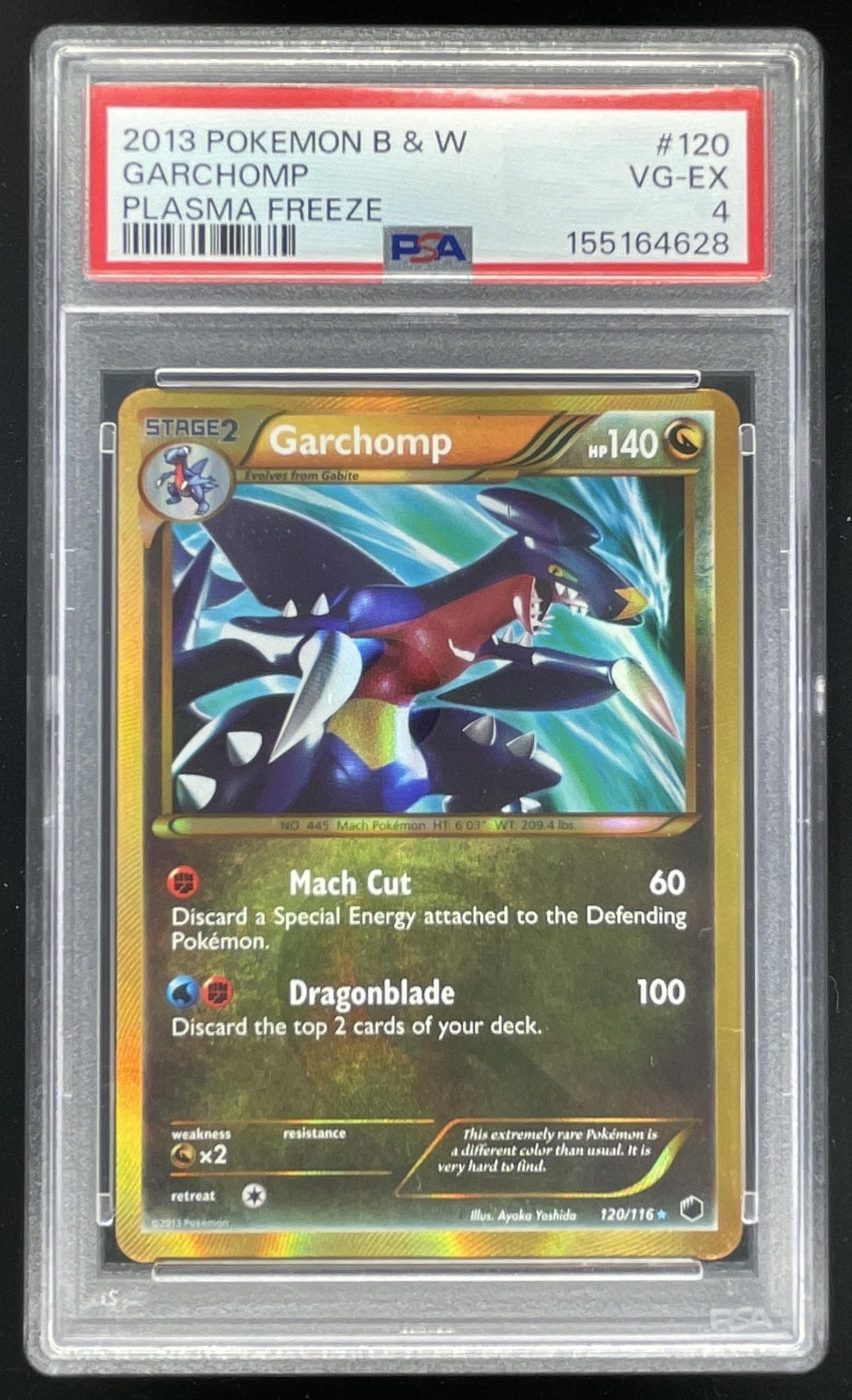 2013 Pokemon Black & White Plasma Freeze #120/116 Garchomp PSA 4