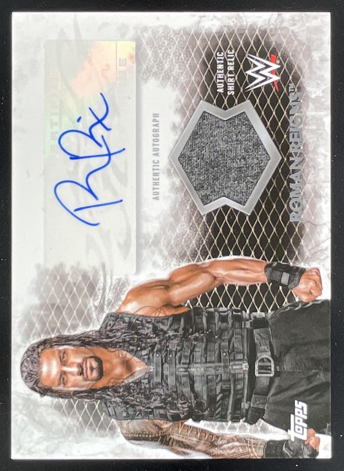 2015 Topps WWE Undisputed Autographs Relics #UAR-RR Roman Reigns Autograph Auto