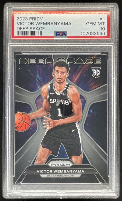 2023-24 Panini Prizm Deep Space #1 Victor Wembanyama RC PSA 10