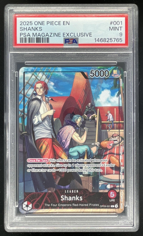 2024 One Piece Emperors in the New World Leader #OP09-001 Shanks PSA 9