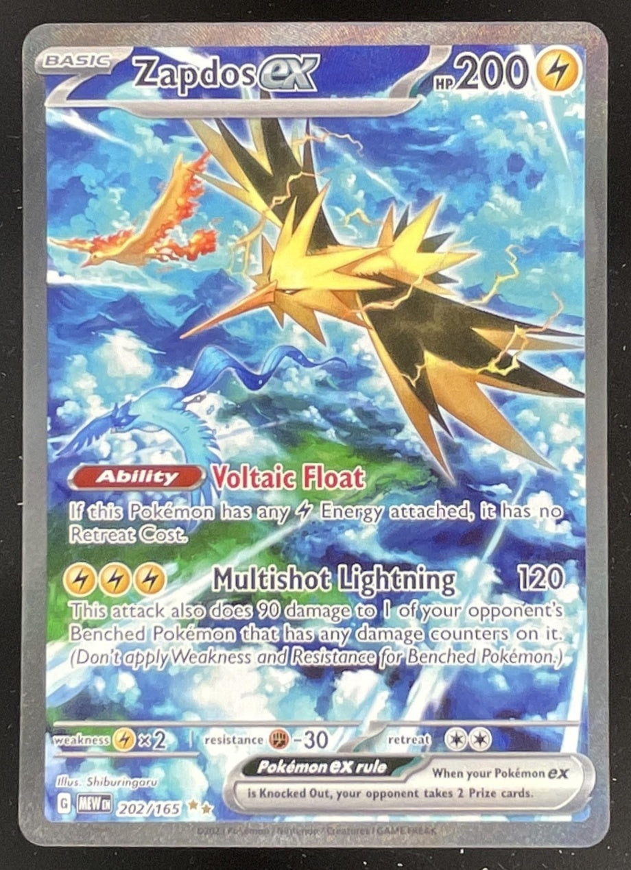 2023 Pokemon SV 151 #202/165 Zapdos ex Special Illustration Rare