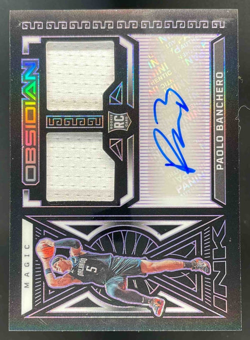 2022-23 Obsidian Rookie Jersey Ink Electric Purple Paolo Banchero RC Auto /75