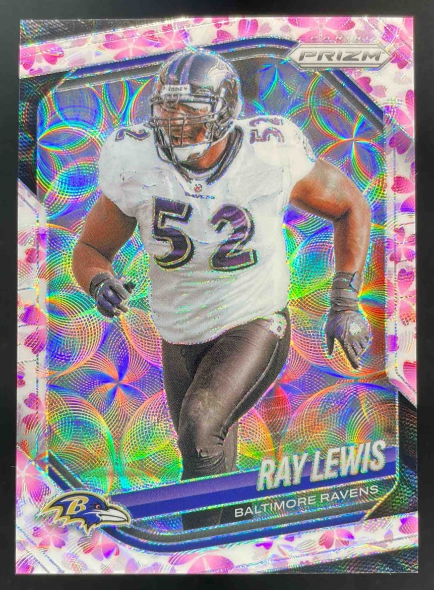 2025 Panini Prizm Choice Cherry Blossom Prizm #42 Ray Lewis /15