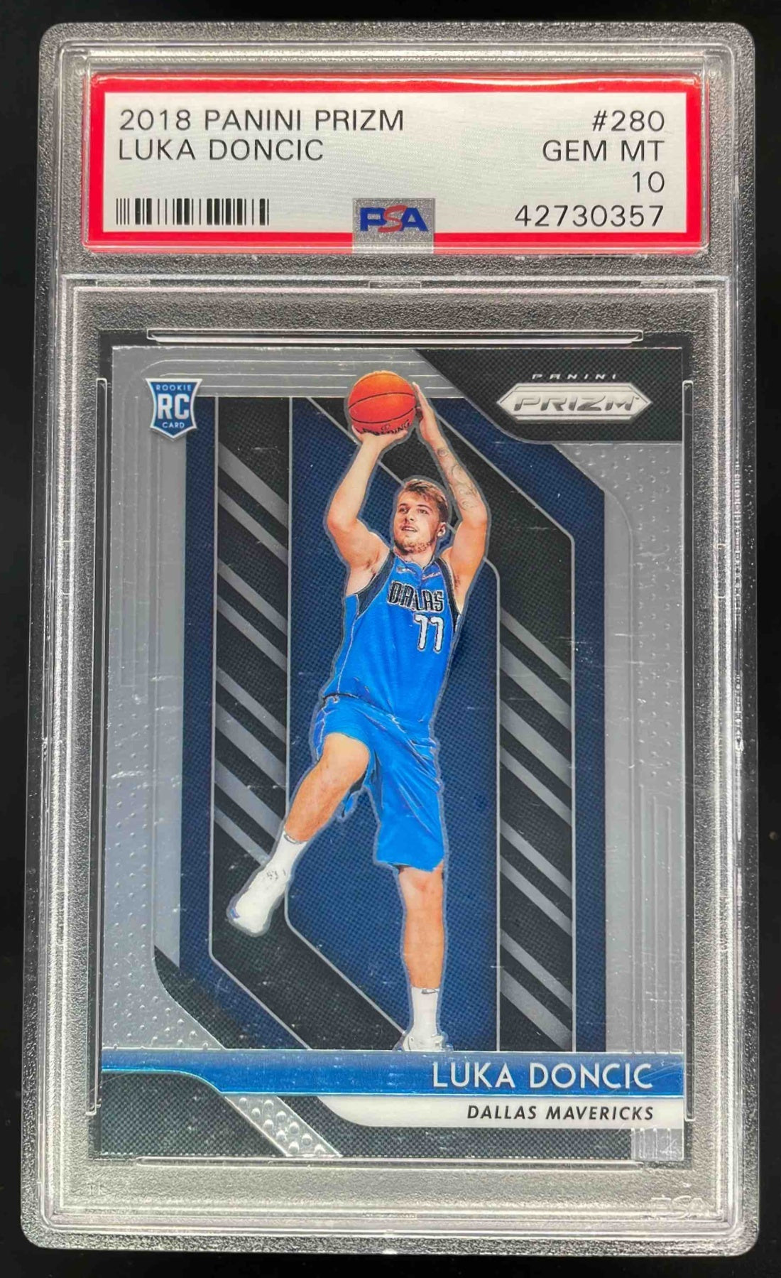 2018-19 Panini Prizm #280 Luka Doncic RC PSA 10