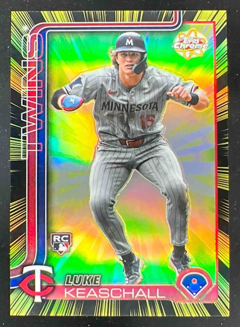 2025 Topps Chrome Update Radiating Rookie #RR-36 Luke Keaschall SP RC