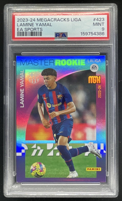 2023 Panini Megacracks LaLiga EA Sports #423 Lamine Yamal RC PSA 9