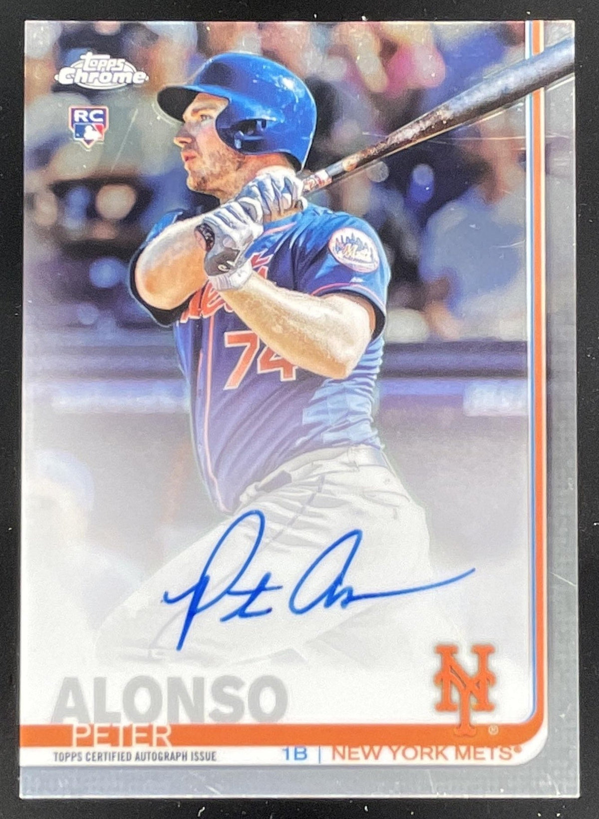 2019 Topps Chrome Rookie Autographs #RA-PA Peter Alonso RC Auto