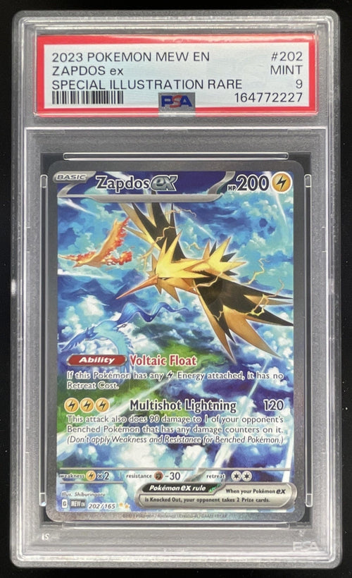 2023 Pokemon SV 151 #202/165 Zapdos ex Special Illustration Rare PSA 9