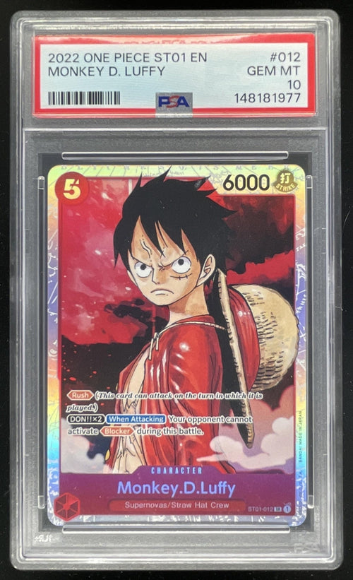 2022 One Piece #ST01-012 Monkey D. Luffy PSA 10