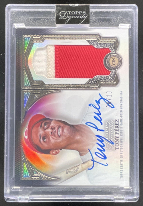 2023 Topps Dynasty Autographed Patch #DAP-TP Tony Perez Auto /10