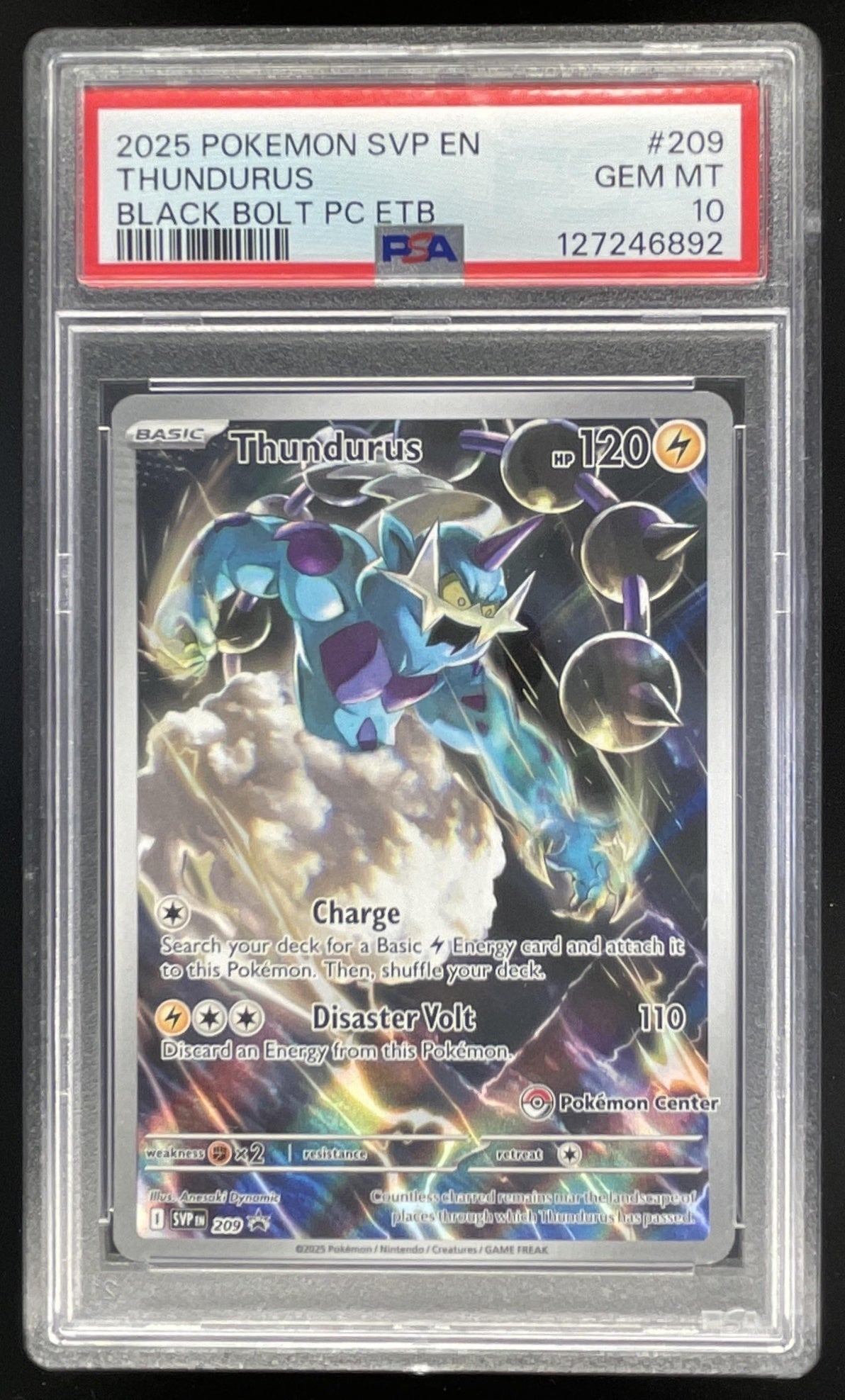 2023-25 Pokemon SV Black Star Promos #209 Thundurus 2024 PSA 10