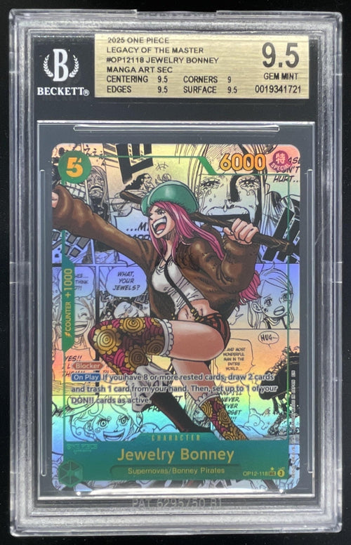 2025 One Piece #OP12118 Jewelry Bonney Manga Art BGS 9.5
