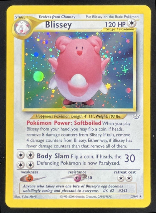 2001 Pokemon Neo Revelation #2/64 Blissey Holo