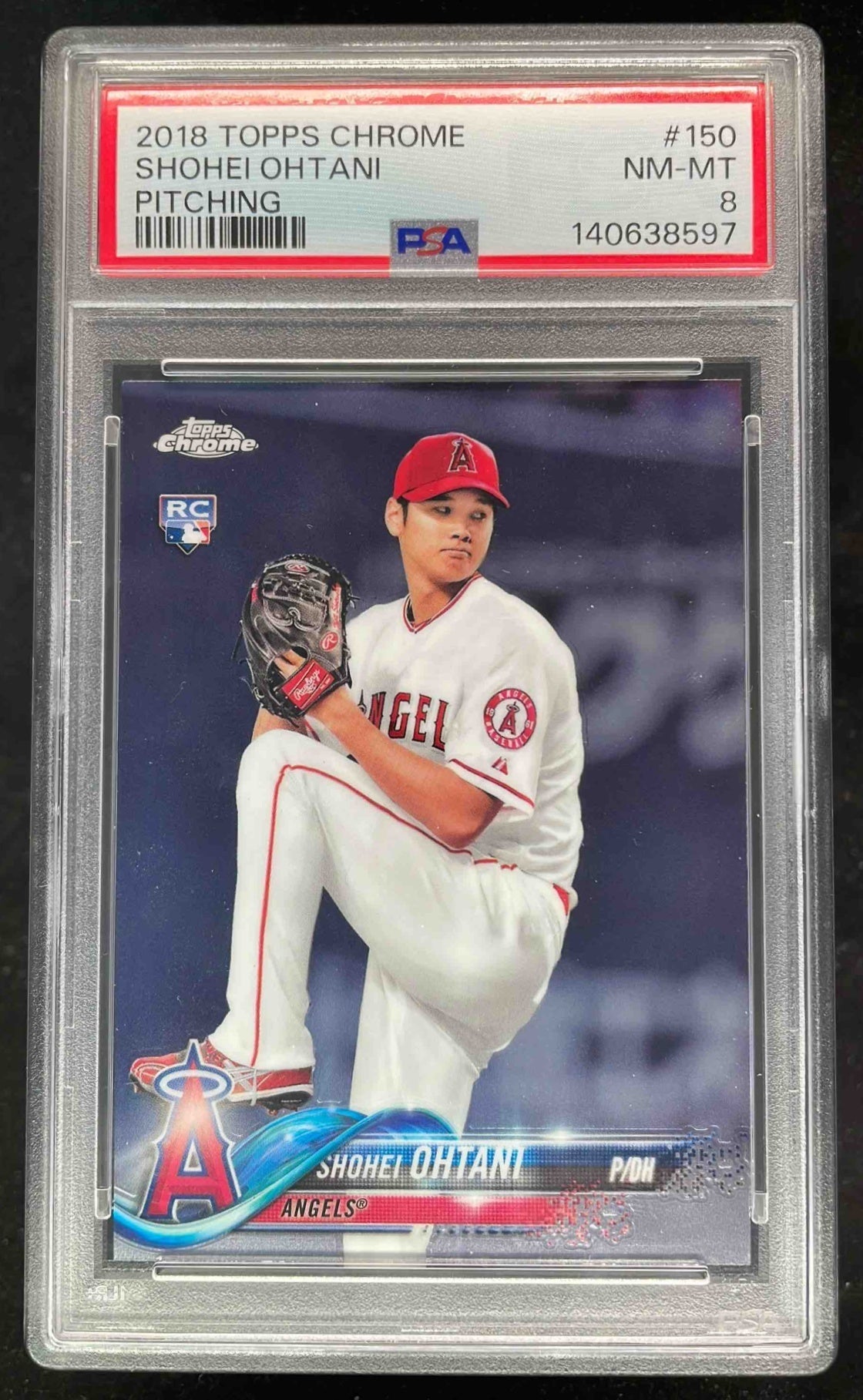 2018 Topps Chrome #150 Shohei Ohtani RC PSA 8
