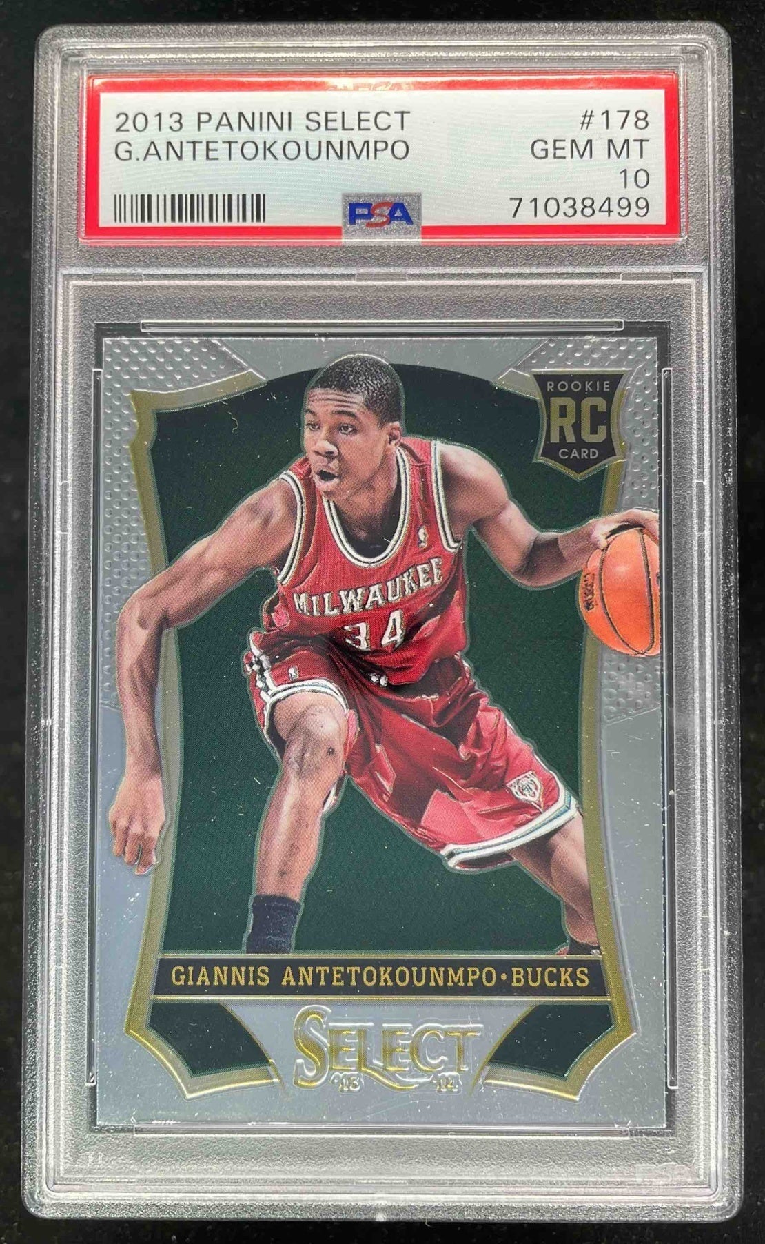 2013-14 Panini Select #178 Giannis Antetokounmpo RC PSA 10