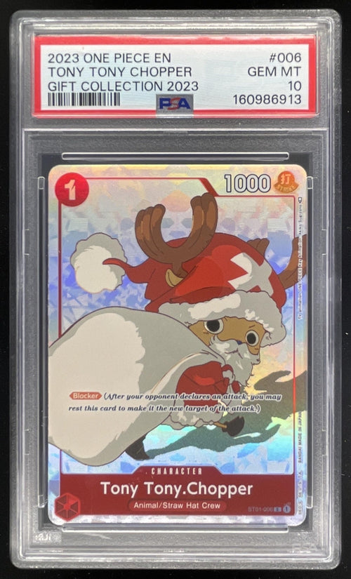 2023 One Piece EN Gift Collection #ST01-006 Tony Tony Chopper PSA 10