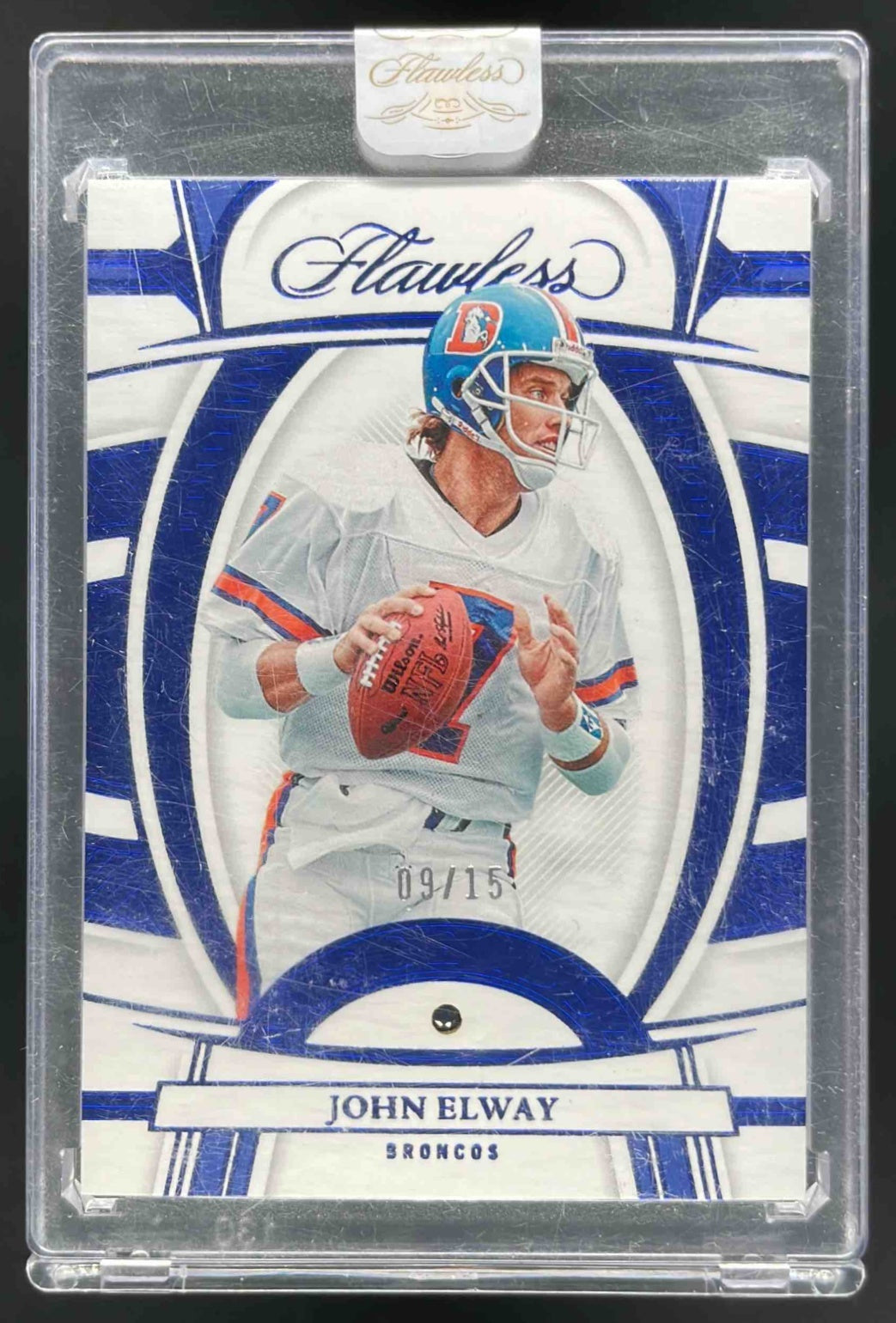 2022 Panini Flawless Sapphire #76 John Elway /15