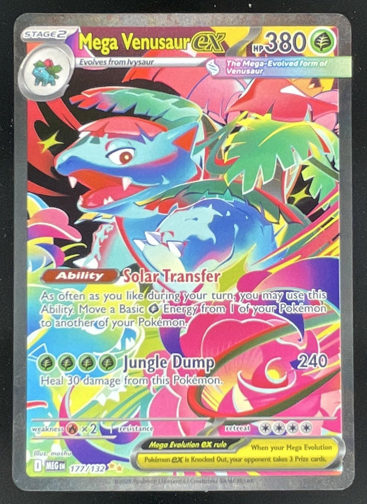 2025 Pokemon Mega Evolution #177/132 Mega Venusaur ex Special Illustration Rare