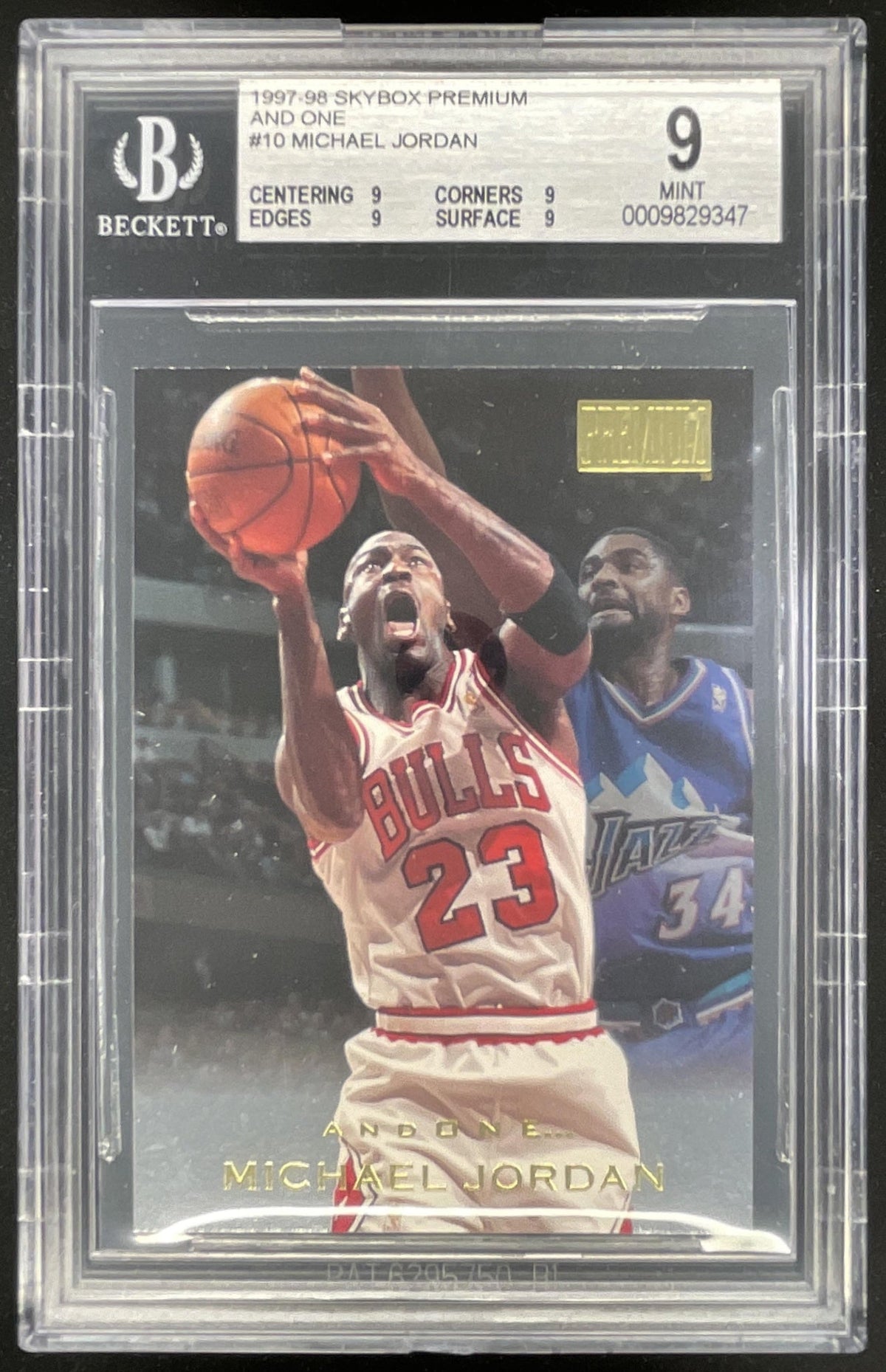1997-98 Skybox Premium And One Inside #10 AO Michael Jordan BGS 9