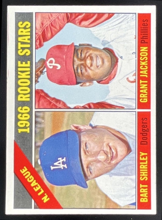 1966 Topps #591 NL 1966 Rookie Stars Bart Shirley Grant Jackson RS RC