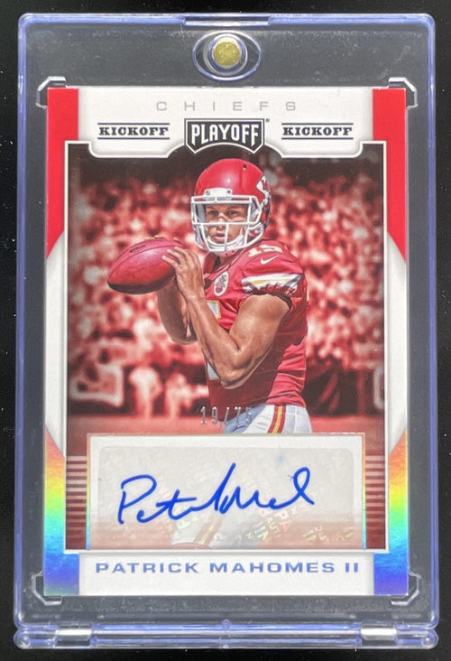 2017 Panini Playoff RPS Kickoff #RPS-PM Patrick Mahomes II RC Auto /75