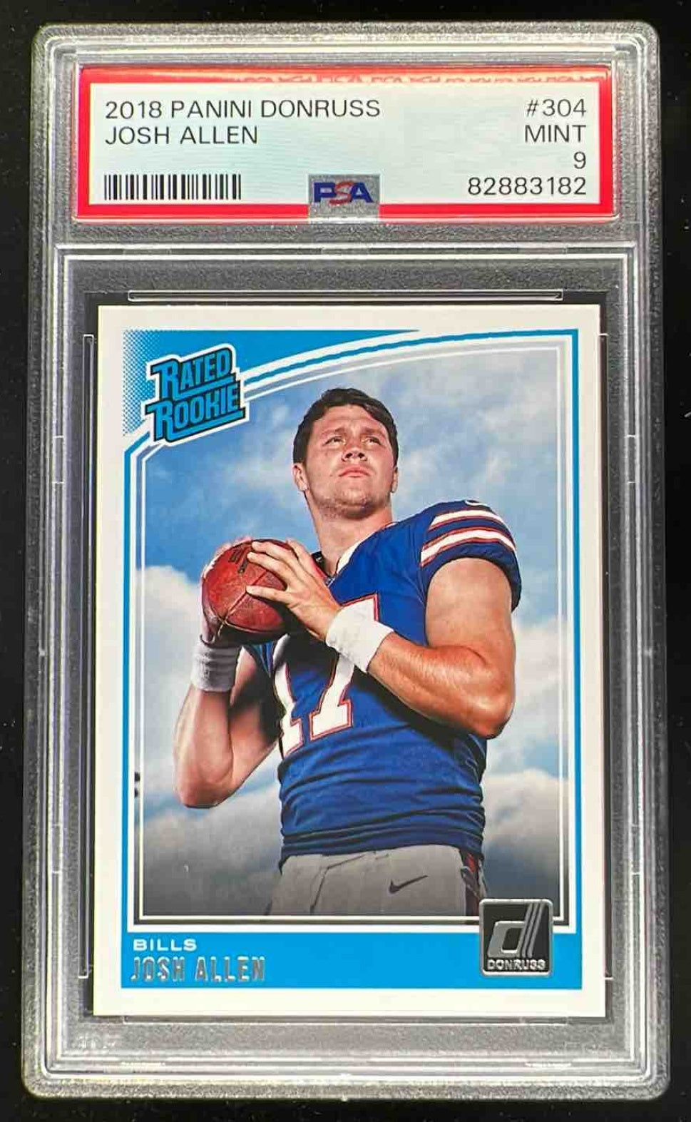 2018 Panini Donruss #304 Josh Allen RC PSA 9