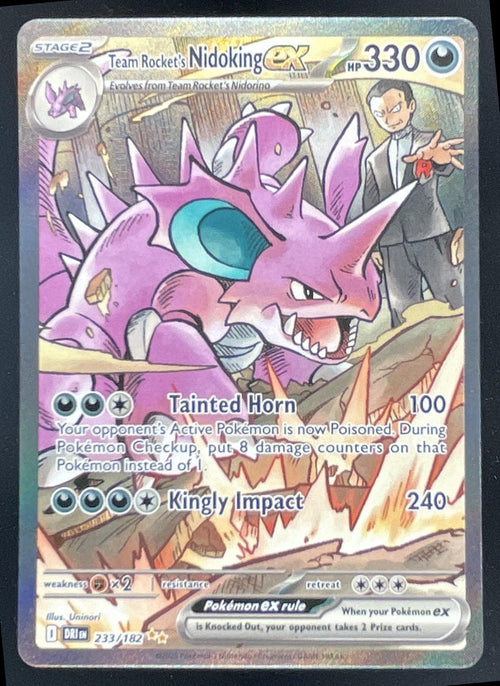 2025 Pokemon Destined Rivals #233/182 Team Rocket's Nidoking ex