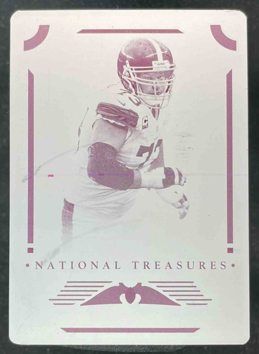 2025 Panini National Treasures Printing Plates Magenta #23 Joe Thomas 1/1