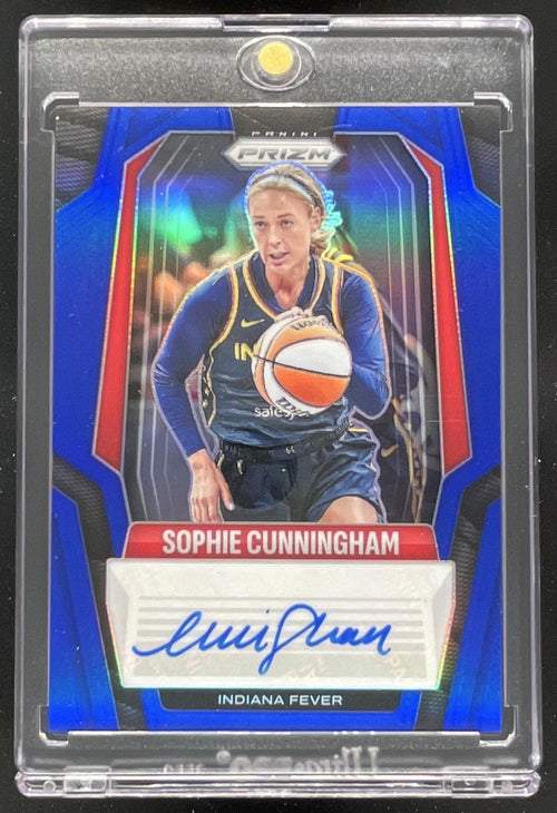 2025 Panini WNBA Prizm Signatures Blue Prizm #SG-SC Sophie Cunningham Auto /75