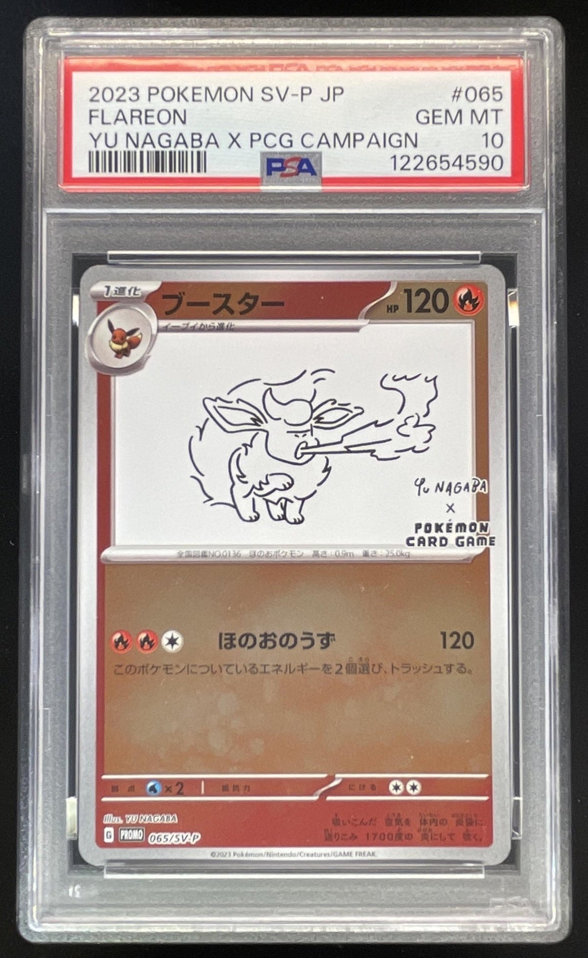 Pokemon SV Black Star Promos Japanese #065/SV-P Flareon 2023 PSA 10
