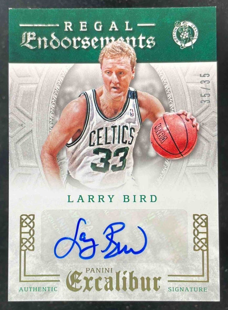 2015-16 Panini Excalibur Regal Endorsements #RE-LBD Larry Bird Auto /35