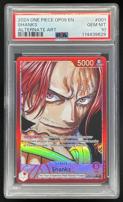 2024 One Piece Emperors in the New World Leader #OP09-001 Shanks PSA 10