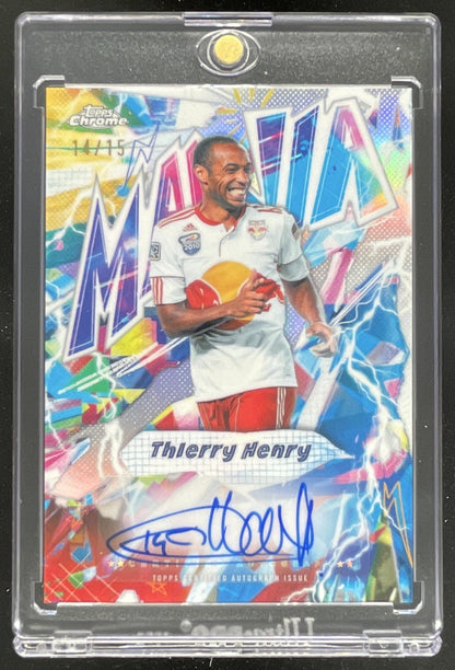 2026 Topps Chrome MLS Mania Autograph #MA-TH Thierry Henry Auto /15