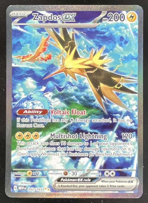 2023 Pokemon SV 151 #202/165 Zapdos ex Special Illustration Rare