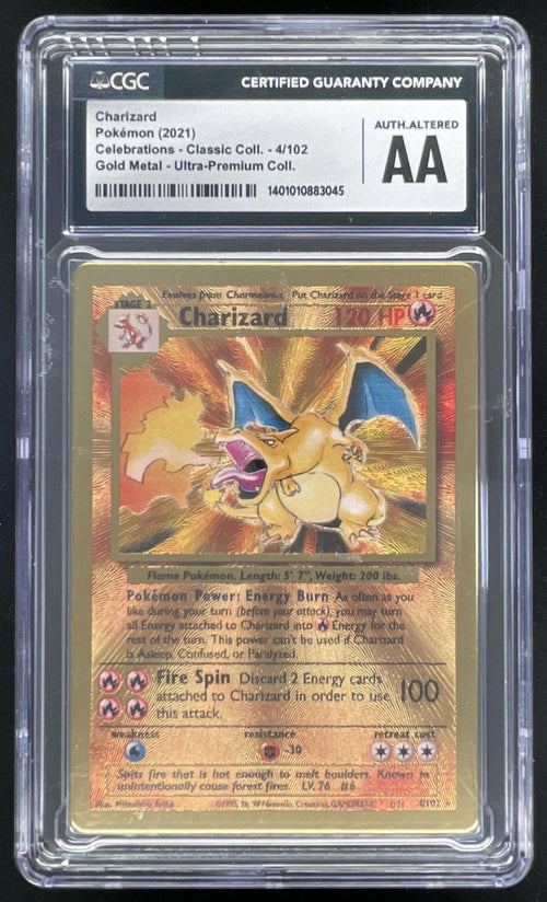 2021 Pokemon Celebrations Classic Collection #4/102 Charizard CGC Altered