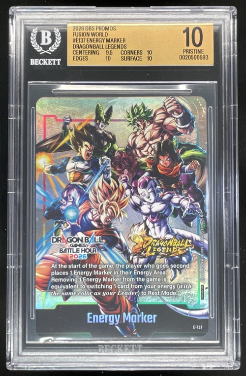 2026 DBS Promos Fusion World #E137 Energy Marker Dragon Ball Legends BGS 10