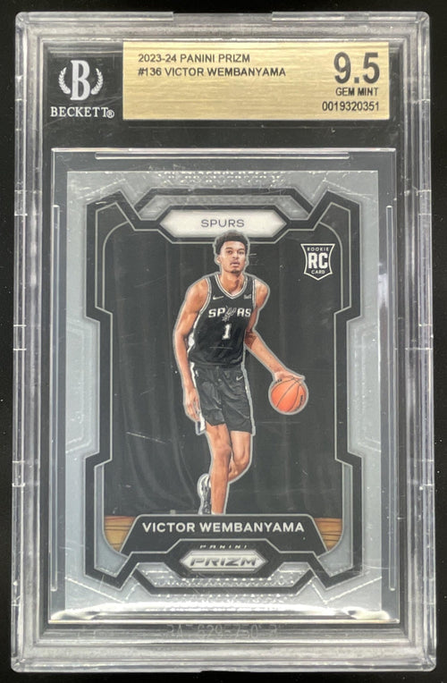 2023-24 Panini Prizm #136 Victor Wembanyama RC BGS 9.5