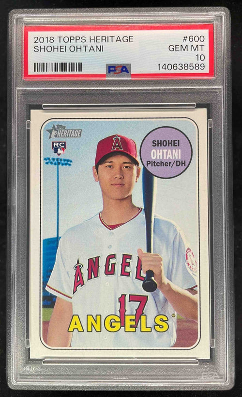 2018 Topps Heritage #600 Shohei Ohtani RC PSA 10